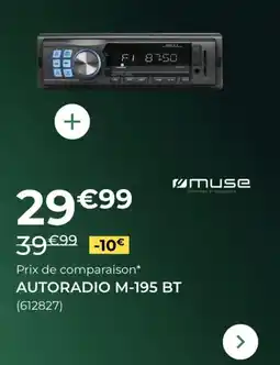 Feu Vert MUSE Autoradio m-195 bt offre