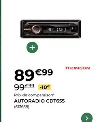 THOMSON Autoradio cdt655