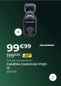 Feu Vert NEXTBASE Caméra dashcam piqo offre
