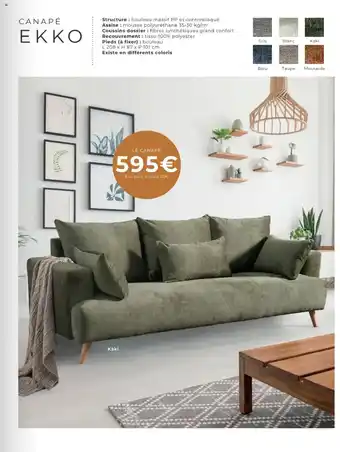 Cocktail Scandinave EKKO Canapé offre