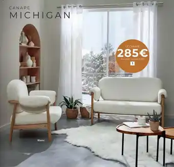 Cocktail Scandinave MICHIGAN Canapé offre