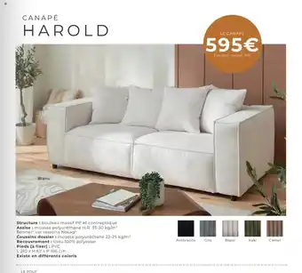 Cocktail Scandinave HAROLD Canapé offre