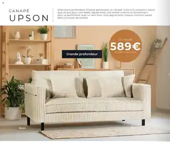 Cocktail Scandinave UPSON Canapé offre