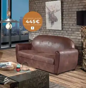 Cocktail Scandinave Le canapé 2 places offre