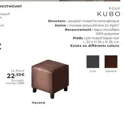 Cocktail Scandinave KUBO Pouf offre
