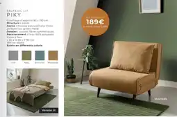 Cocktail Scandinave PINKY Fauteuil lit offre