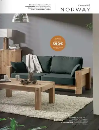 Cocktail Scandinave NORWAY Canapé offre