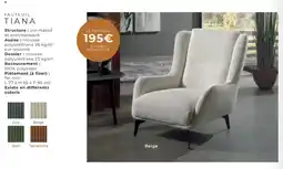 Cocktail Scandinave TIANA Fauteuil offre
