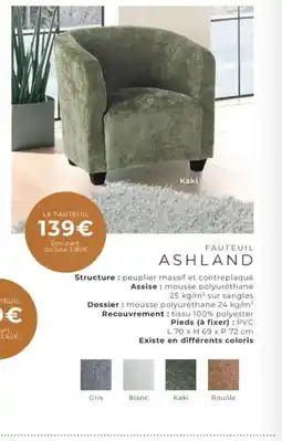 Cocktail Scandinave ASHLAND Fauteuil offre