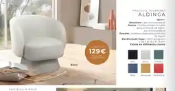 Cocktail Scandinave ALDINGA Fauteuil tournant offre