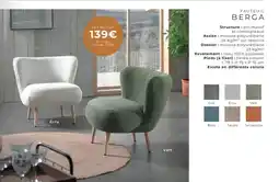 Cocktail Scandinave BERGA Fauteuil offre