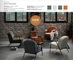 Cocktail Scandinave MAYNARD Fauteuil offre