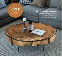 Cocktail Scandinave Table basse malak offre