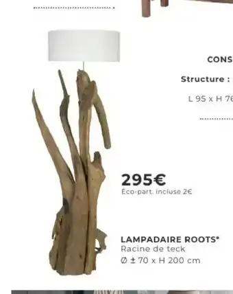 Cocktail Scandinave Lampadaire roots offre