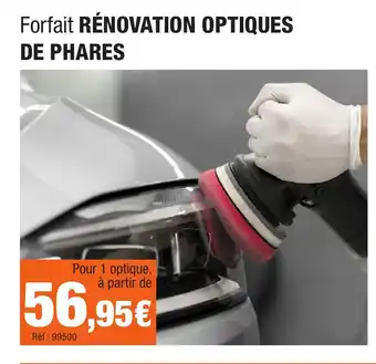 Autobacs Forfait rénovation optiques de phares offre