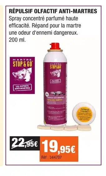 Autobacs Répulsif olfactif anti-martres offre