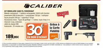 Autobacs CALIBER Kit modulaire sans fil powersnap offre