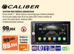 Autobacs CALIBER Station multimédia rmd807dab offre