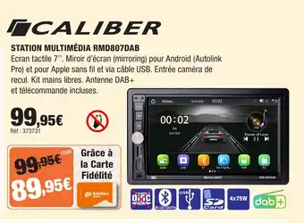 CALIBER Station multimédia rmd807dab
