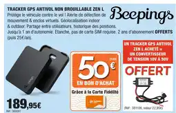 Autobacs Tracker gps antivol non brouillable zen L offre
