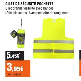 Autobacs Gilet de sécurité pochette offre