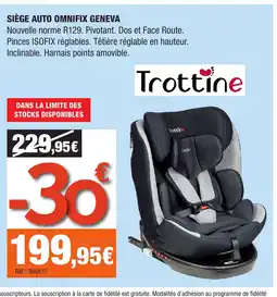 Autobacs Siège auto omnifix geneva offre