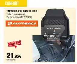 Autobacs AUTOBACS Tapis sol pvc aspect cuir offre