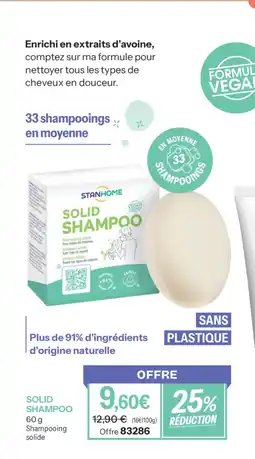 Stanhome Solid shampoo offre