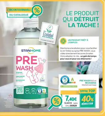 Stanhome Pre washrecharge offre