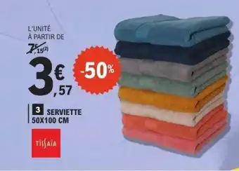 E.Leclerc Serviette 50x100 cm offre