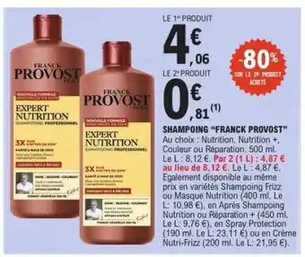 E.Leclerc Shampoing FRANCK PROVOST offre