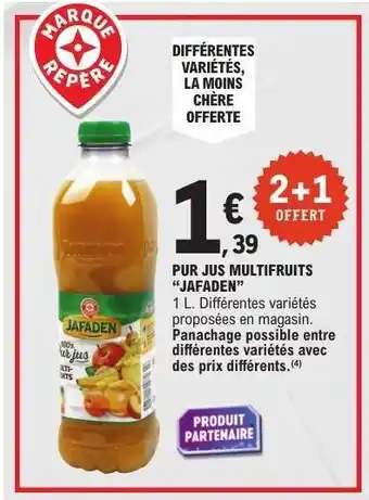 E.Leclerc Pur Jus Multifruits Jafaden offre