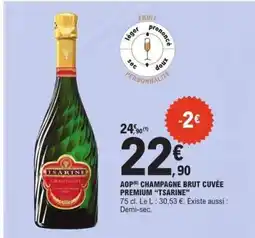 E.Leclerc AOP Champagne Brut Cuvée Premium 'Tsarine' offre