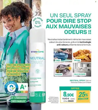 Stanhome Neutral spray offre