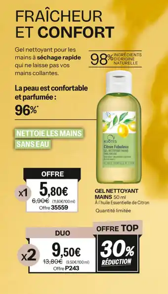 Stanhome Gel nettoyant mains offre