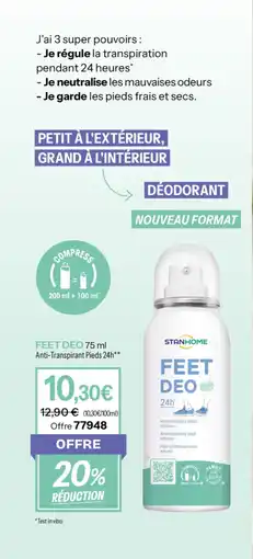 Stanhome Feet deo offre