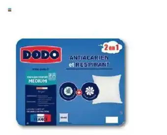 Intermarché Oreiller Anti Acariens Respirant Dodo offre