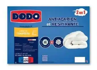 Intermarché Couette Anti Acarien Respirante 2 Personnes Dodo offre