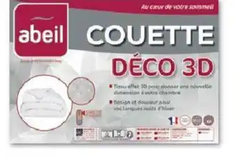 Intermarché Couette Fantaisie 3D 1 Personnes Abeil offre