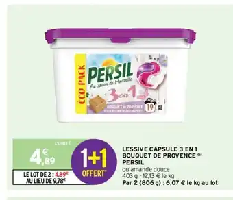 Intermarché Lessive Capsule 3 En 1 Bouquet De Provence Persil offre