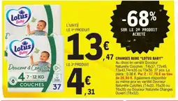E.Leclerc CHANGES BÉBÉ 'LOTUS BABY' offre