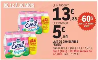 E.Leclerc Lait de Croissance “Éveil” offre