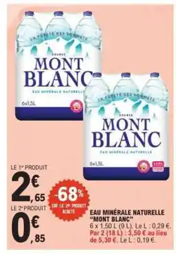 E.Leclerc Eau Minérale Naturelle Mont Blanc offre