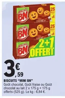 E.Leclerc BISCUITS 'MINI BN' offre