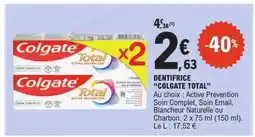 E.Leclerc Dentifrice Colgate Total offre