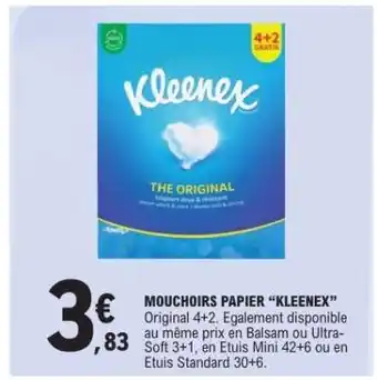 E.Leclerc MOUCHOIRS PAPIER “KLEENEX” offre