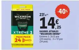 E.Leclerc RASOIRS JETABLES “WILKINSON SWORD” offre