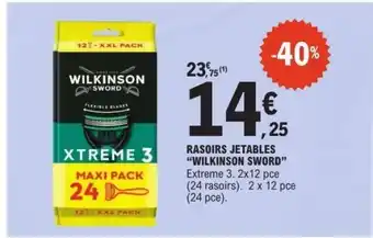 E.Leclerc RASOIRS JETABLES “WILKINSON SWORD” offre