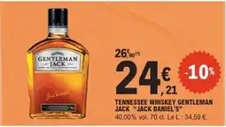 E.Leclerc TENNESSEE WHISKEY GENTLEMAN JACK JACK DANIEL'S offre