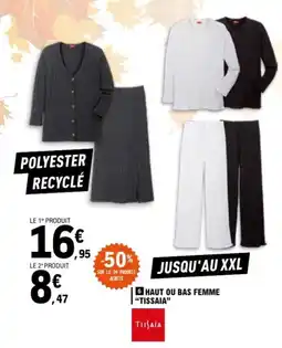 E.Leclerc Haut ou bas femme tissaia offre